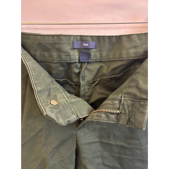 Pre-Loved Gap Women’s Stretch Skinny Ankle Pants — Size 2 Regular, Olive Green - Picture 2 of 4